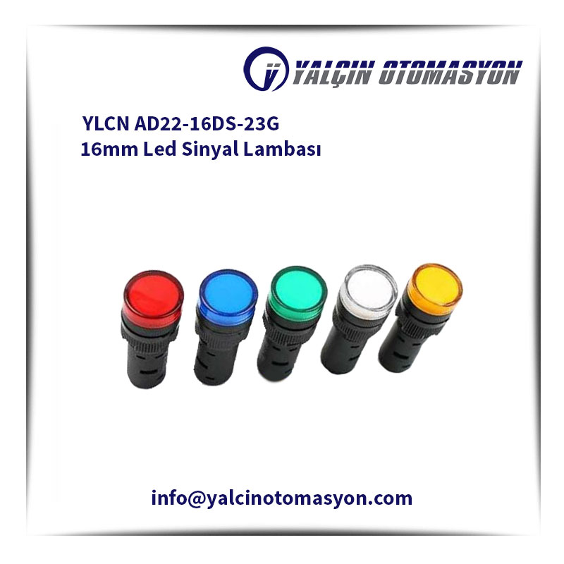 YLCN AD22-16DS-23G 16mm Led Sinyal Lambası