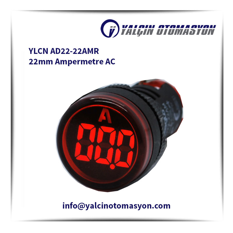 YLCN AD22-22AMR 22mm Ampermetre AC