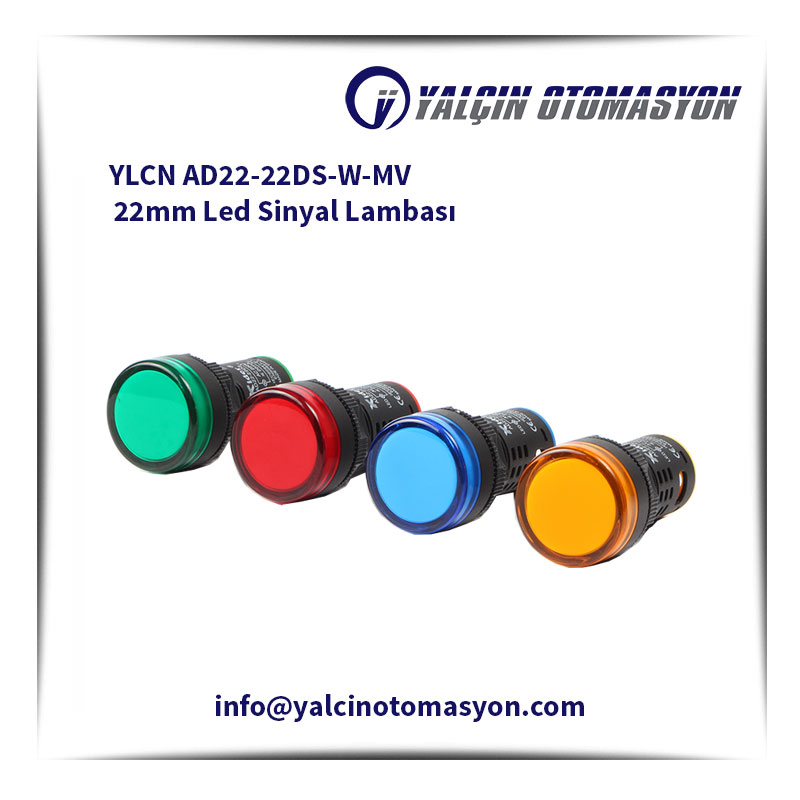 YLCN AD22-22DS-W-MV 22mm Led Sinyal Lambası