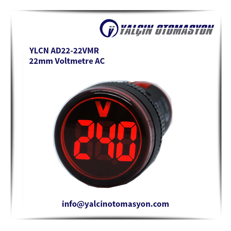 YLCN AD22-22VMR 22mm Voltmetre AC