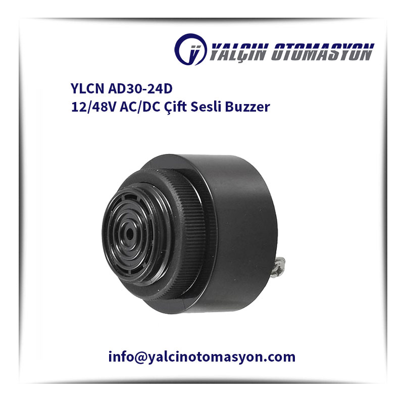 YLCN AD30-24D 12/48V AC/DC Çift Sesli Buzzer