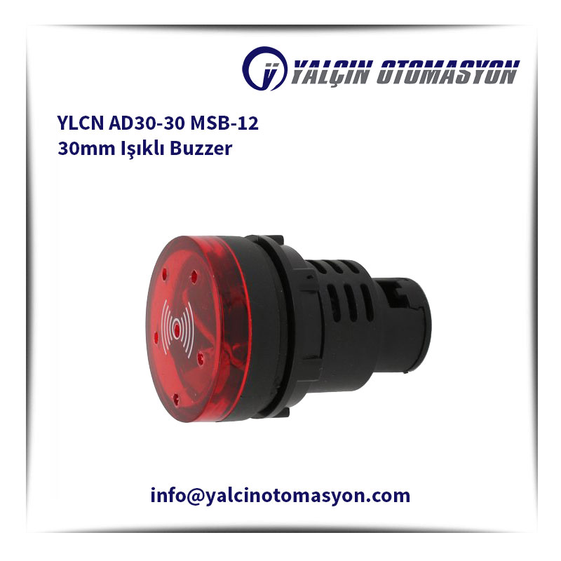 YLCN AD30-30 MSB-12 30mm Işıklı Buzzer