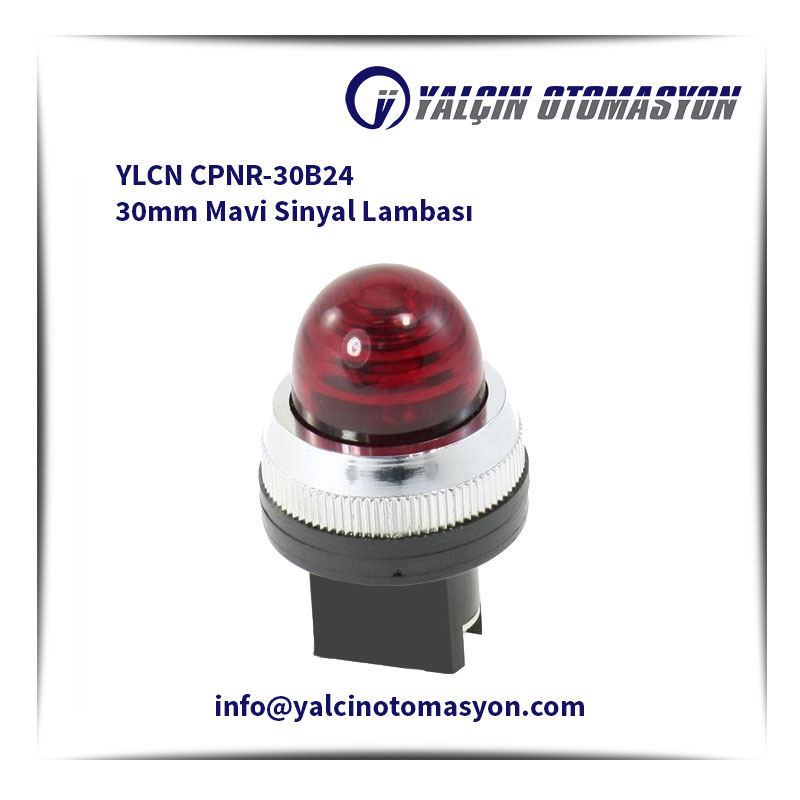 YLCN CPNR-30B24 30mm Mavi Sinyal Lambası