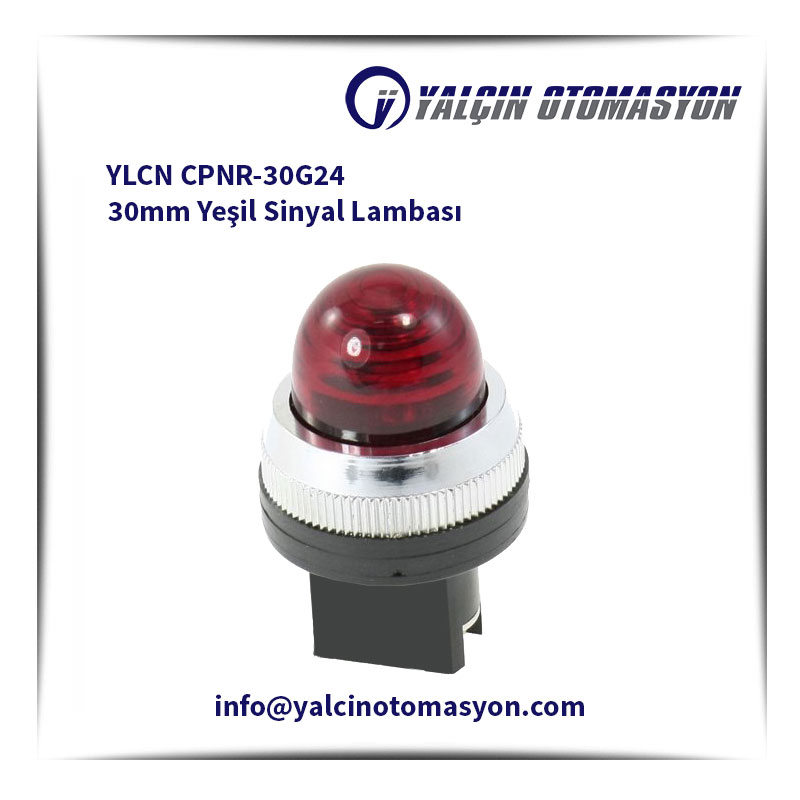 YLCN CPNR-30G24 30mm Yeşil Sinyal Lambası