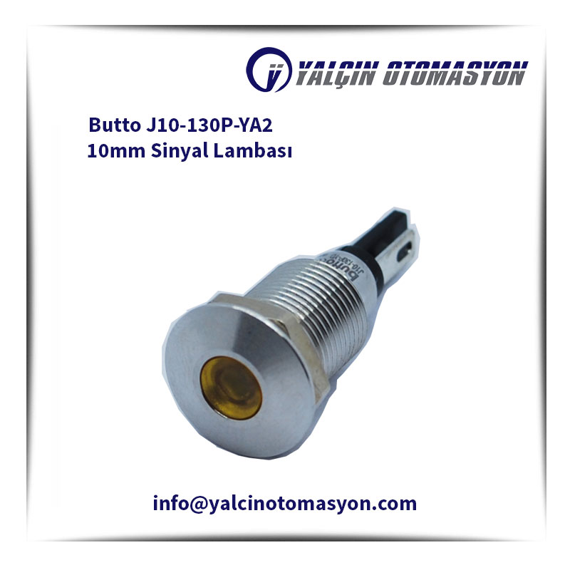 Butto J10-130P-YA2 10mm Sinyal Lambası