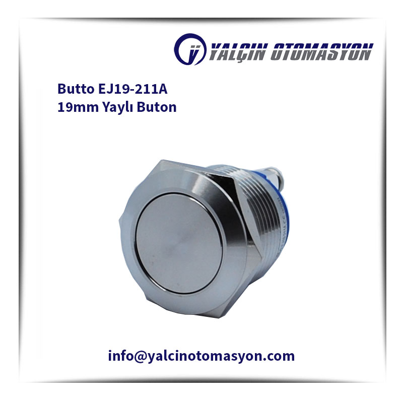 Butto EJ19-211A 19mm Yaylı Buton