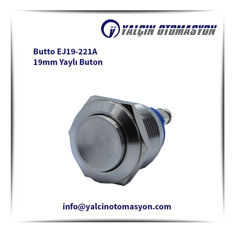 Butto EJ19-221A 19mm Yaylı Buton