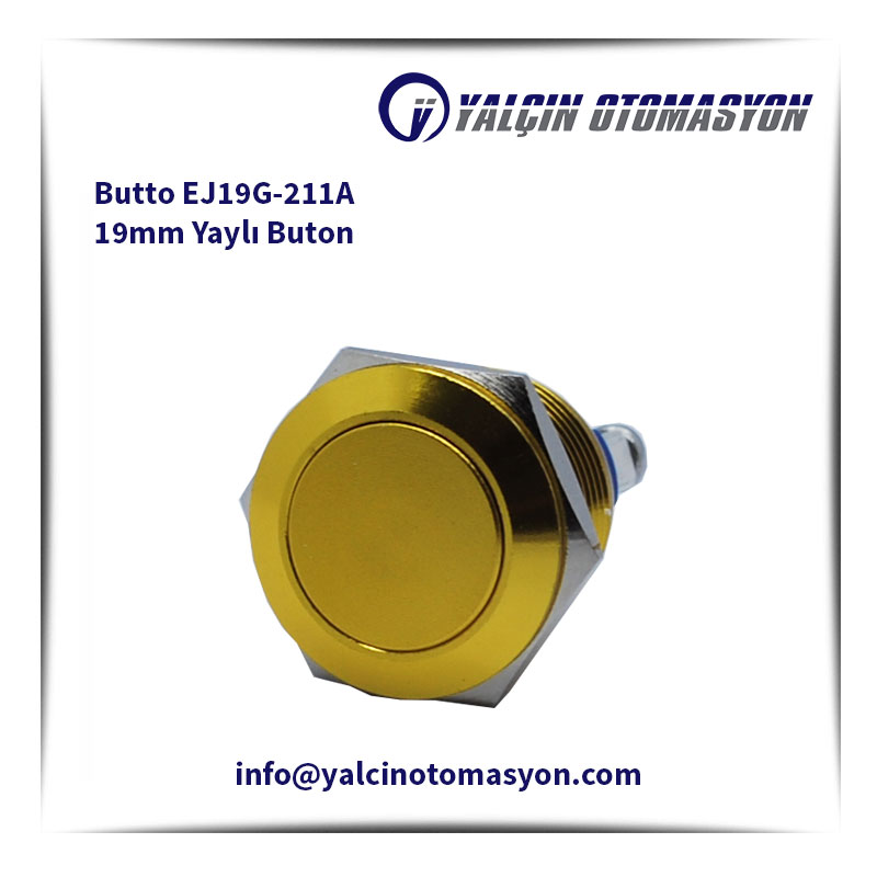Butto EJ19G-211A 19mm Yaylı Buton