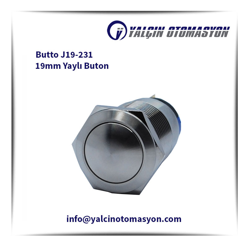 Butto J19-231 19mm Yaylı Buton