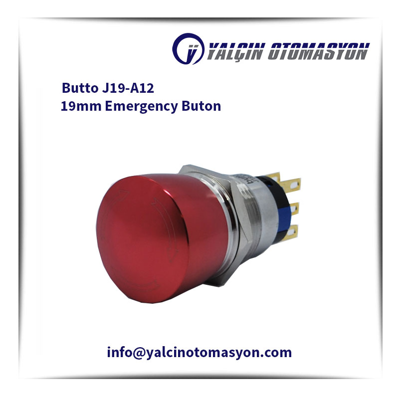 Butto J19-A12 19mm Emergency Buton