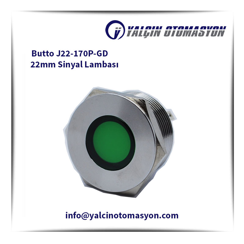 Butto J22-170P-GD 22mm Sinyal Lambası