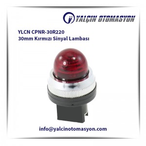 YLCN CPNR-30R220 30mm Kırmızı Sinyal Lambası