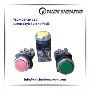 YLCN CBF30-11G 30mm Yaylı Buton ( Yeşil )