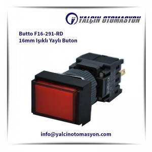 Butto F16-291-RD 16mm Işıklı Yaylı Buton