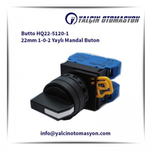 Butto HQ22-5120-1 22mm 1-0-2 Yaylı Mandal Buton