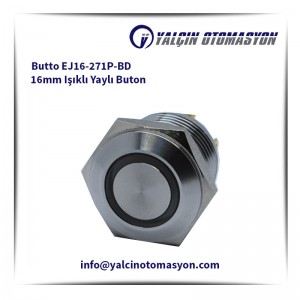 Butto EJ16-271P-BD 16mm Işıklı Yaylı Buton