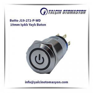 Butto J19-272-P-WD 19mm Işıklı Yaylı Buton