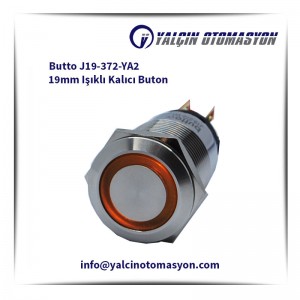 Butto J19-372-YA2 19mm Işıklı Kalıcı Buton