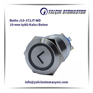 Butto J19-372JT-WD 19 mm Işıklı Kalıcı Buton