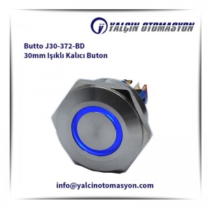 Butto J30-372-BD 30mm Işıklı Kalıcı Buton
