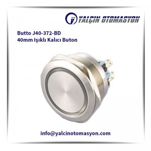 Butto J40-372-BD 40mm Işıklı Kalıcı Buton