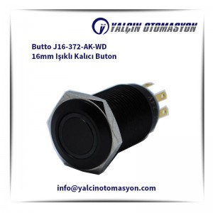 Butto J16-372-AK-WD 16mm Işıklı Kalıcı Buton