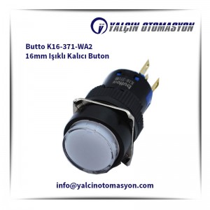 Butto K16-371-WA2 16mm Işıklı Kalıcı Buton