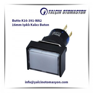 Butto K16-391-WA2 16mm Işıklı Kalıcı Buton