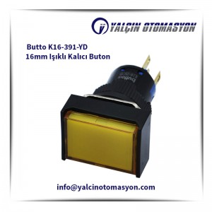 Butto K16-391-YD 16mm Işıklı Kalıcı Buton