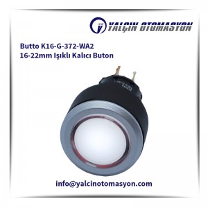 Butto K16-G-372-WA2 16-22mm Işıklı Kalıcı Buton