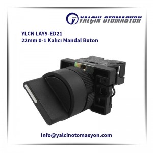 YLCN LAY5-ED21 22mm 0-1 Kalıcı Mandal Buton