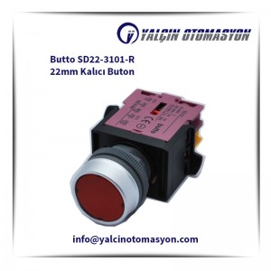 Butto SD22-3101-R 22mm Kalıcı Buton