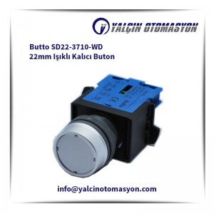 Butto SD22-3710-WD 22mm Işıklı Kalıcı Buton