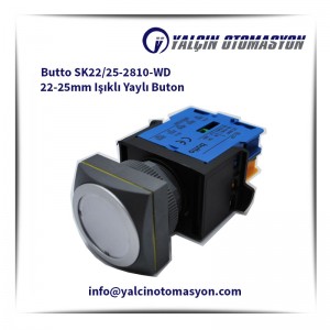 Butto SK22/25-2810-WD 22-25mm Işıklı Yaylı Buton