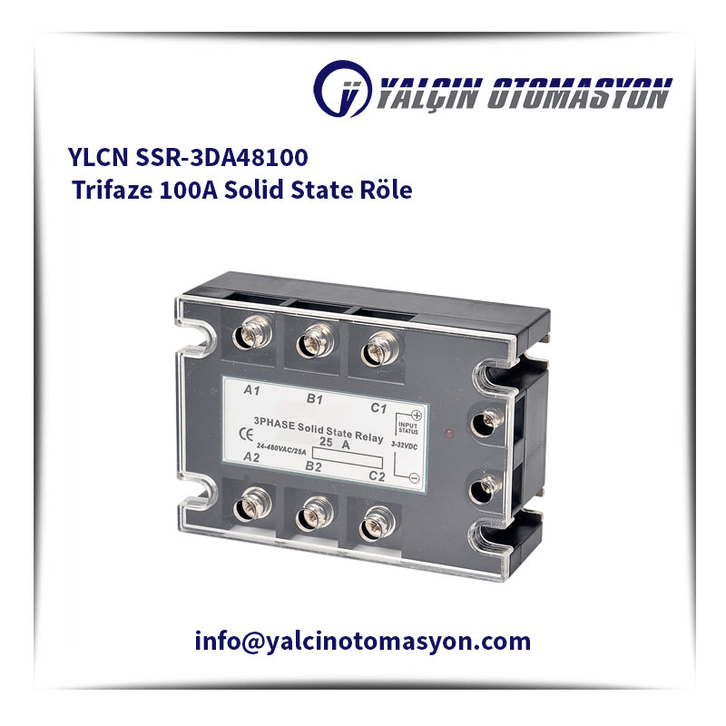YLCN SSR-3DA48100 Trifaze 100A Solid State Röle