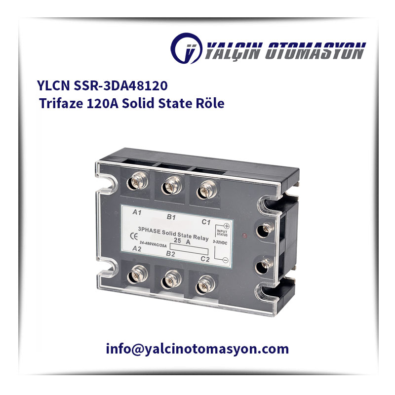 YLCN SSR-3DA48120 Trifaze 120A Solid State Röle