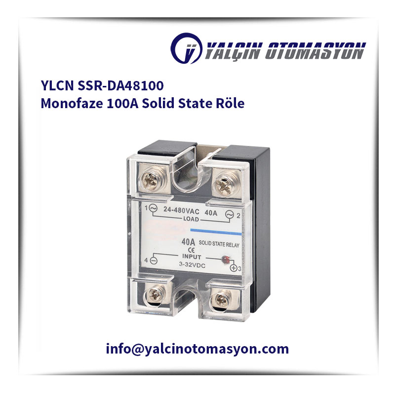 YLCN SSR-DA48100 Monofaze 100A Solid State Röle