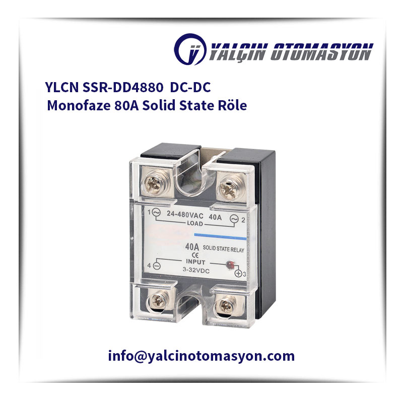 YLCN SSR-DD4880 DC-DC Monofaze 80A Solid State Röle